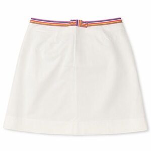 Tailor New York White Skirt with Colorful Waistband